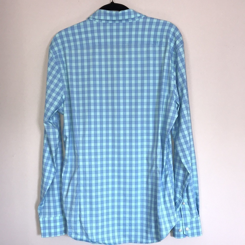 Bonobos Blue Checkered Shirt Size Large​​​​ - Picture 5 of 5